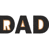 Rad-Dad - Father Embroidery Design - FineryEmbroidery